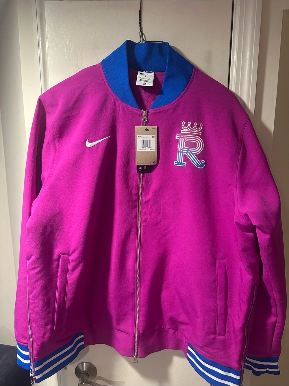 Nike KC Royals Authentic Collection City Connect Full Zip Bomber Jacket
